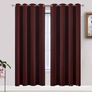 Burgundy Red Blackout Curtains 72 Inch Long
